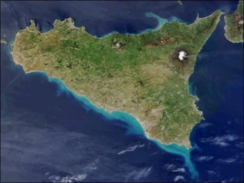 Geografický pohled na Sicílii