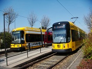 Tramvaj u parkoviště P+R Prohlis