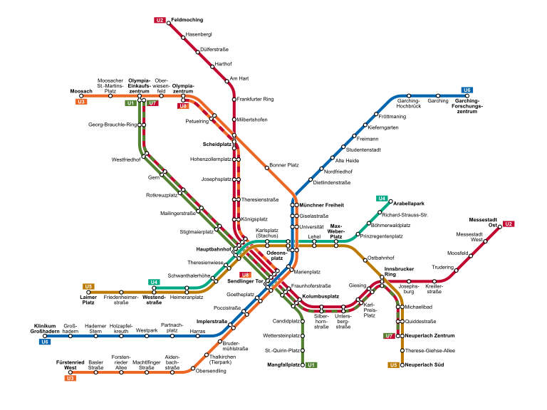 Карта метро франкфурта на майне