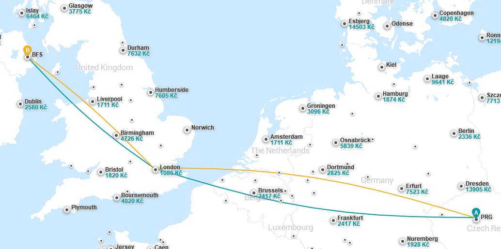 Belfast mapa