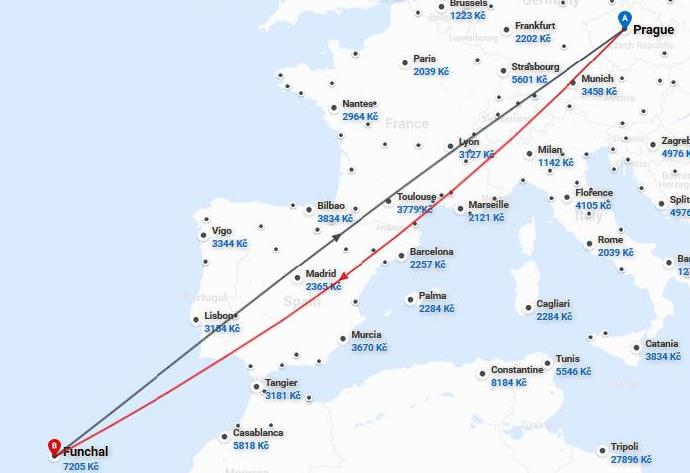 Mapa, www.radicestujeme.eu