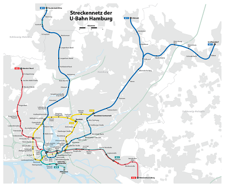 Mapa metro Hamburk