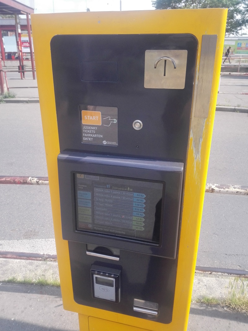 Automat na jízdenky, www.radicestujeme.eu
