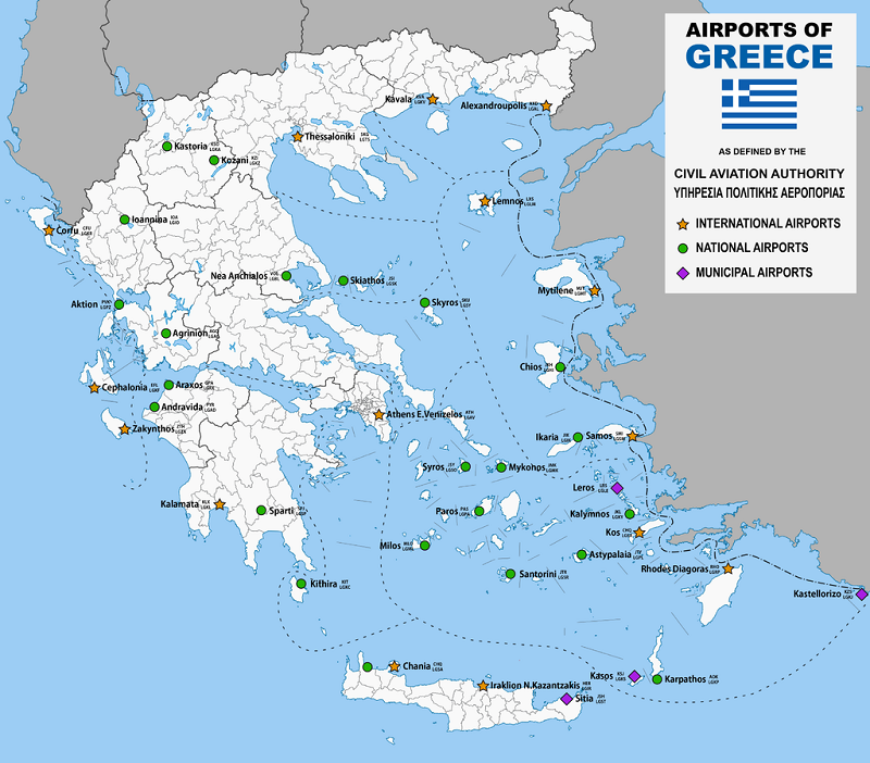 Přehled řeckých letišť