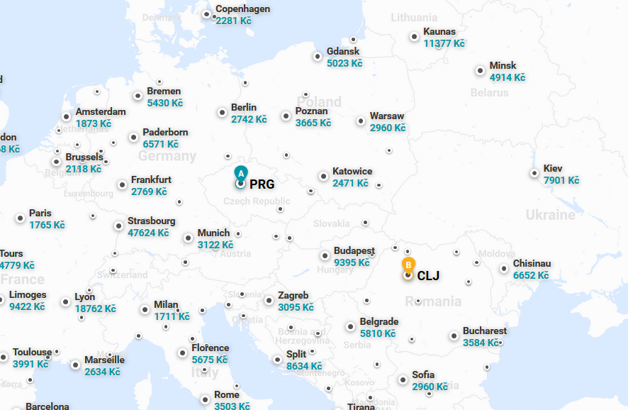 Mapa Cluj