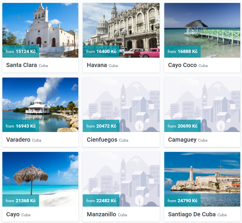 Přehled letenek na Kubu přes portál Kiwi.com