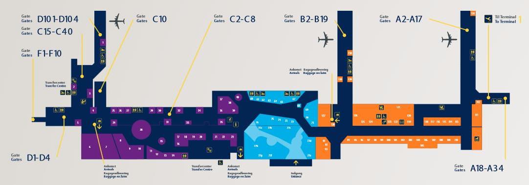 Mapa -letiště
