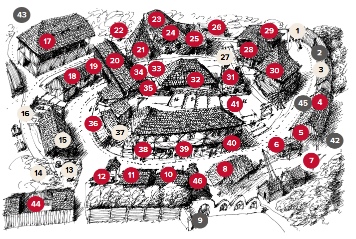 Mapa Centra řemesel Botanicus