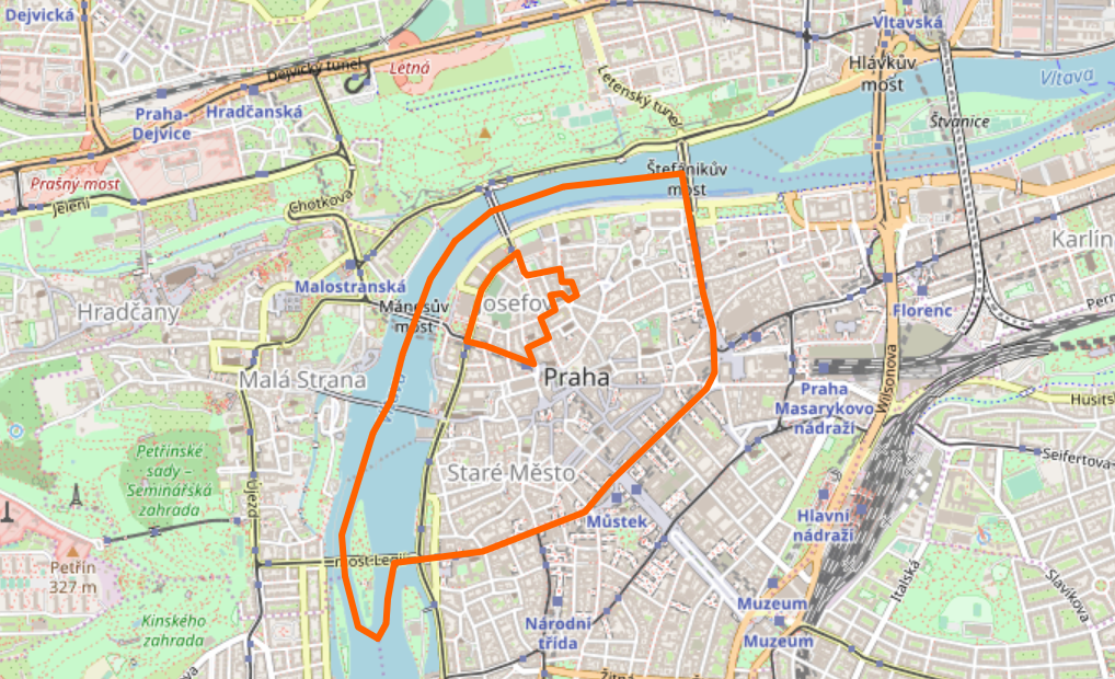 staré město mapa Mapa městské části Staré Město | Rádi cestujeme | nejen levné  staré město mapa