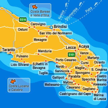 salento - mapa